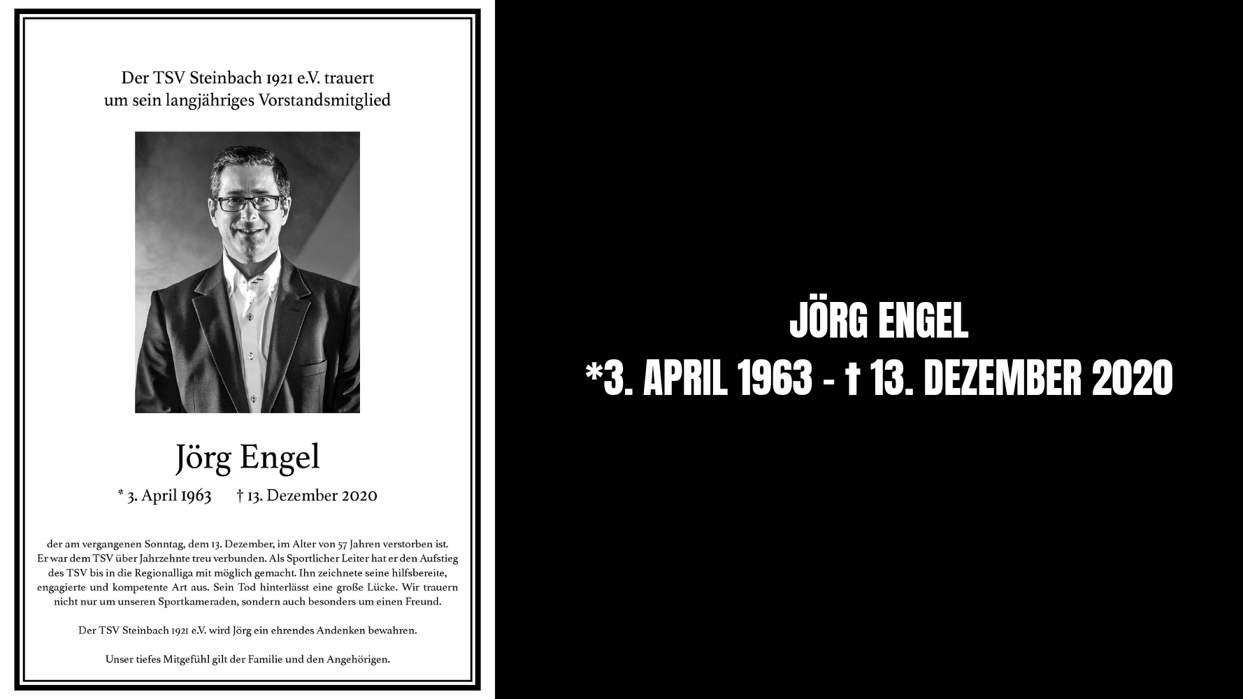 Traueranzeige Jörg Engel